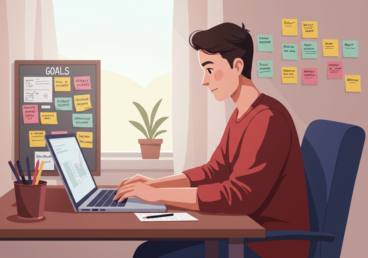 Desbloqueie seu potencial: o plano de um freelancer