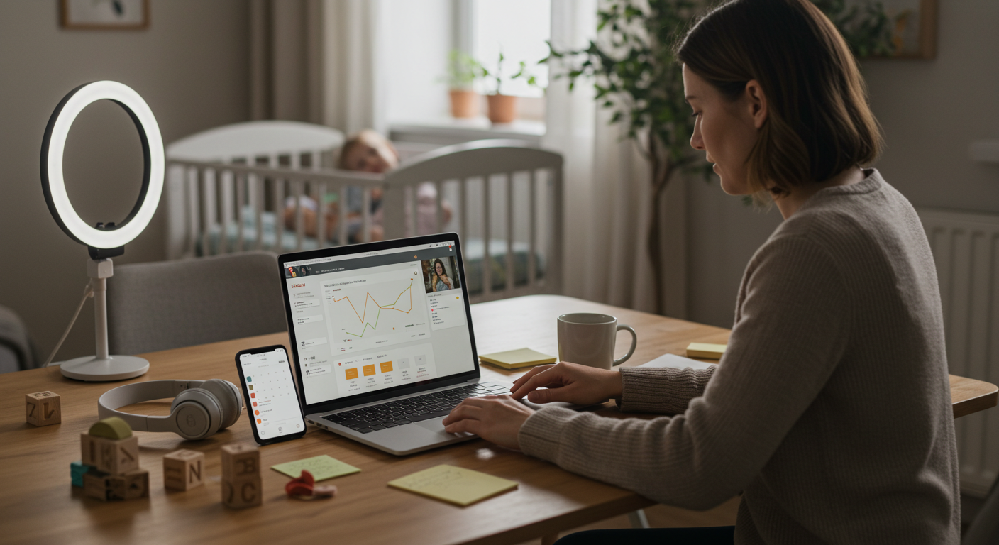 Trabalho freelancer para mães que desejam renda extra